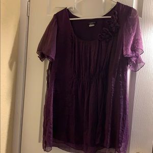 Women’s purple top